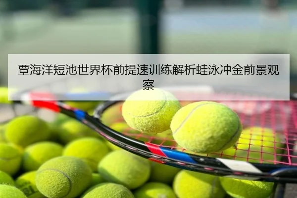 覃海洋短池世界杯前提速训练解析蛙泳冲金前景观察